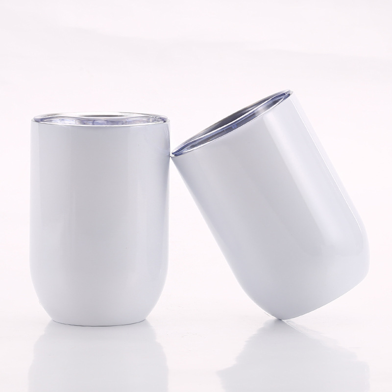 12oz Sublimation Stainless Steel Straight Wine Tumbler Cup