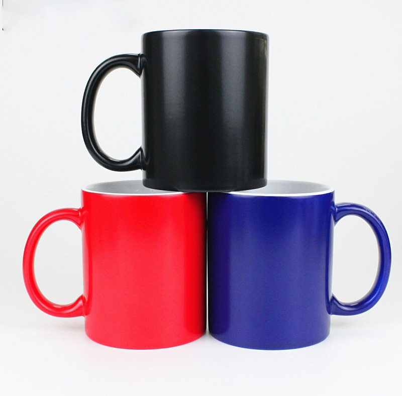 US RTS 11oz Sublimation Matte Color Change Ceramic Mug Free Shipping (36PCS)