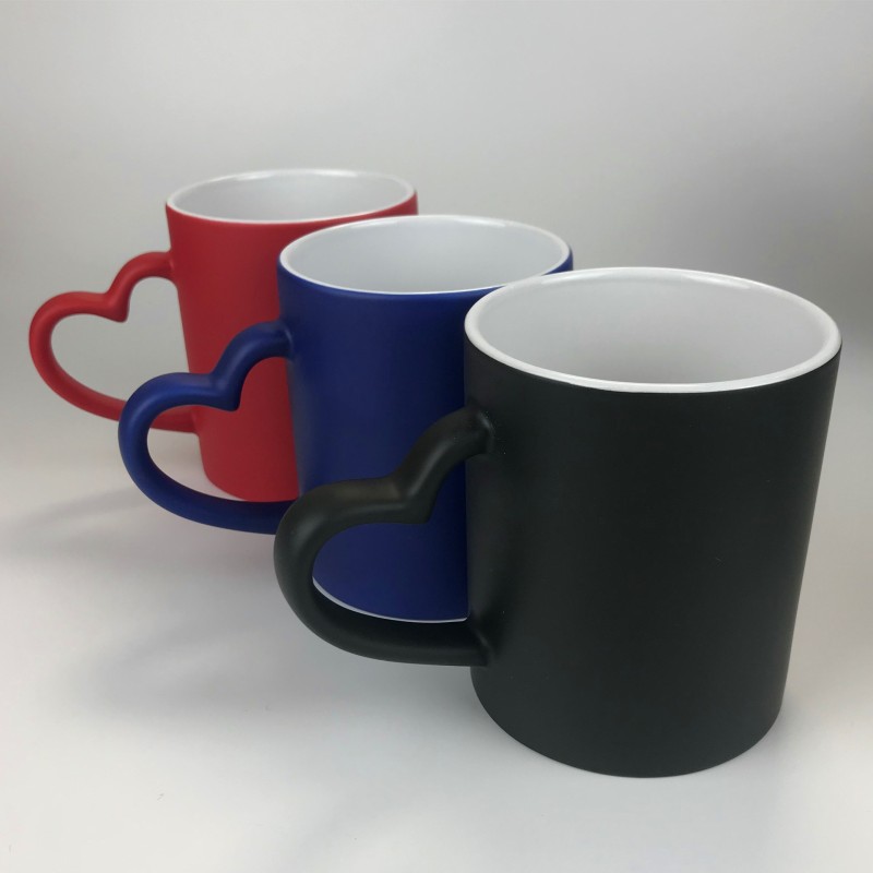 US RTS 11oz Sublimation Matte Color Change Ceramic Mug Free Shipping (36PCS)