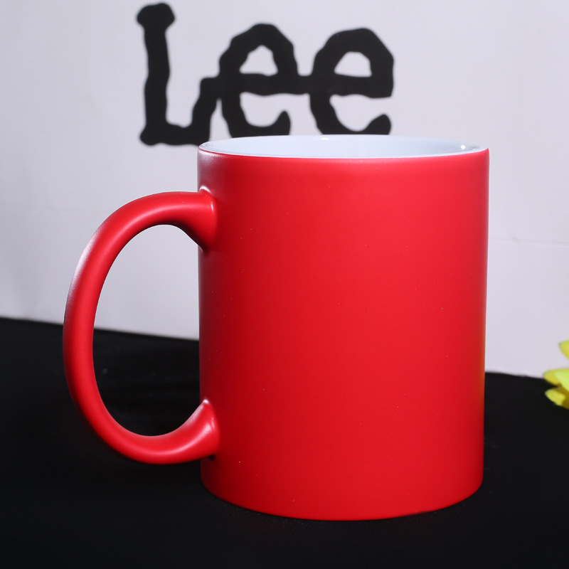 US RTS 11oz Sublimation Matte Color Change Ceramic Mug Free Shipping (36PCS)