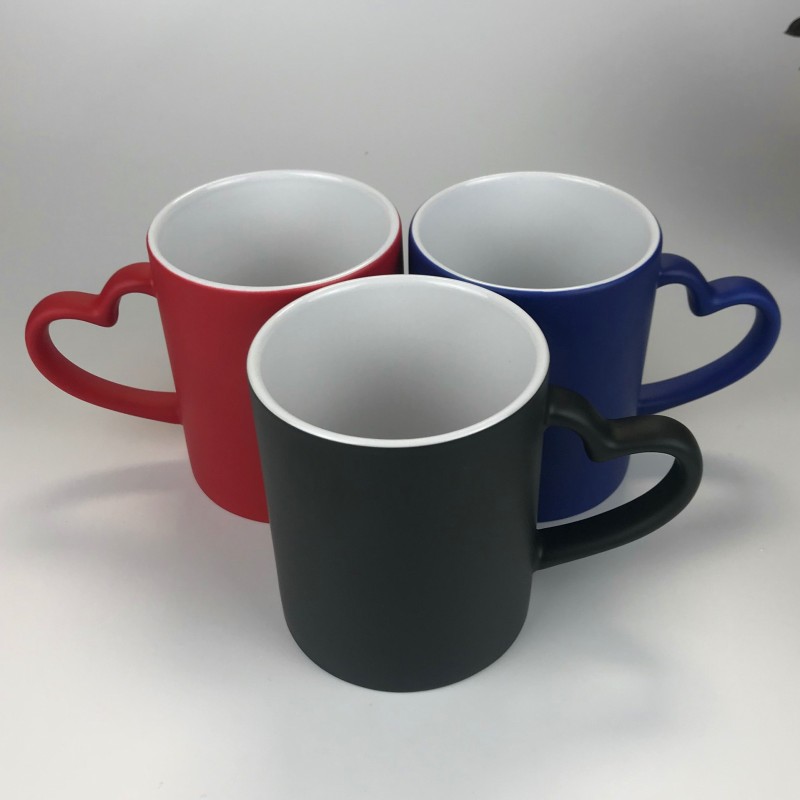 US RTS 11oz Sublimation Matte Color Change Ceramic Mug Free Shipping (36PCS)