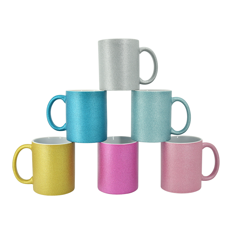 US RTS 11oz Sublimation Glitter Ceramic Mug Free Shipping (36PCS)