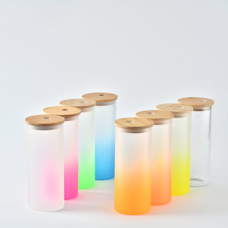 US RTS 18oz Sublimation Gradient Glass Cup Free Shipping (40PCS)