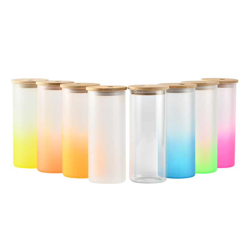 US RTS 18oz Sublimation Gradient Glass Cup Free Shipping (40PCS)