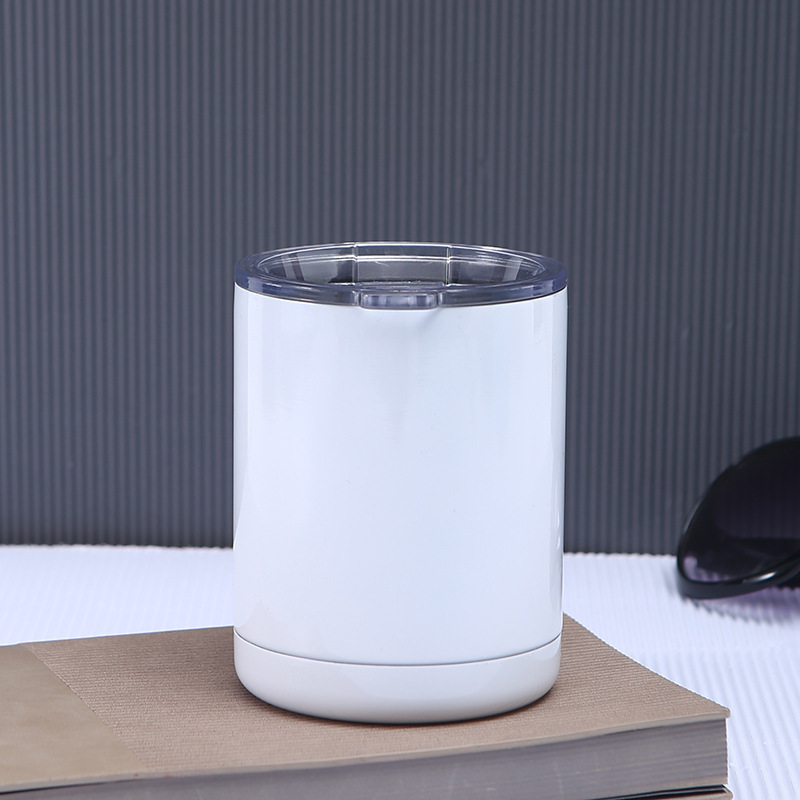 US RTS 10oz Sublimation Lowball Travel Mug Free Shipping (25PCS/50PCS)