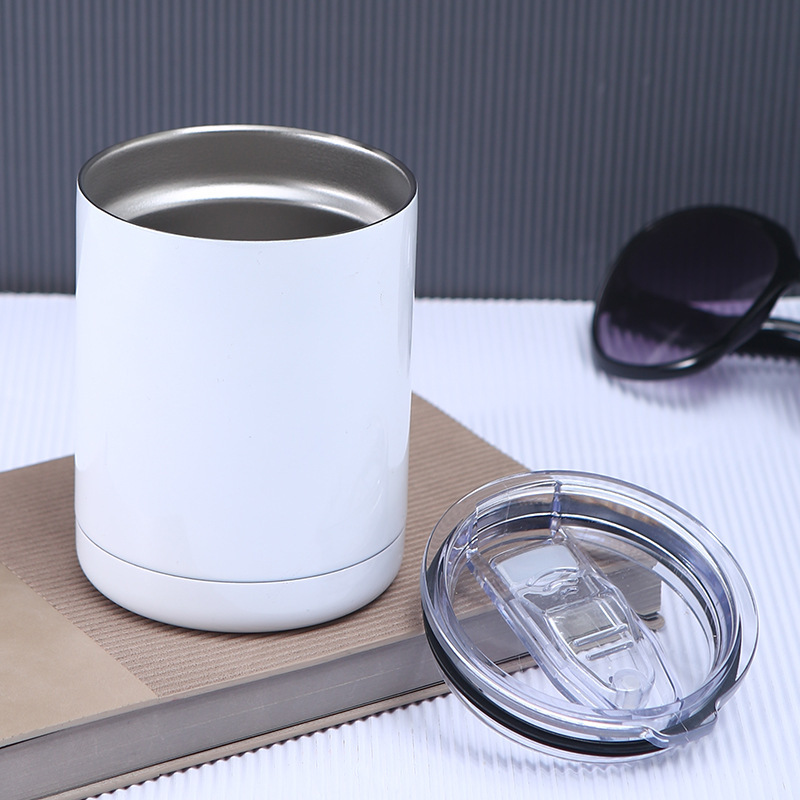 US RTS 10oz Sublimation Lowball Travel Mug Free Shipping (25PCS/50PCS)