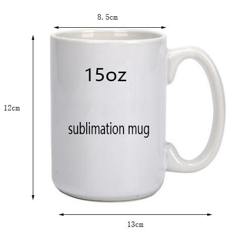 11oz 15oz Sublimation White Ceramic Mug with Handle