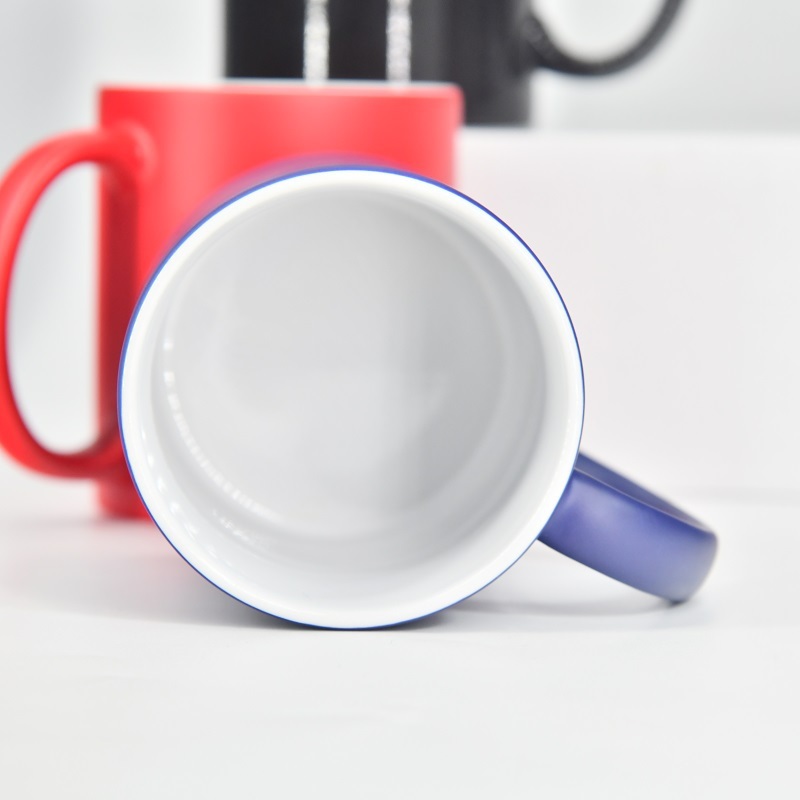 US RTS 11oz Sublimation Matte Color Change Ceramic Mug Free Shipping (36PCS)
