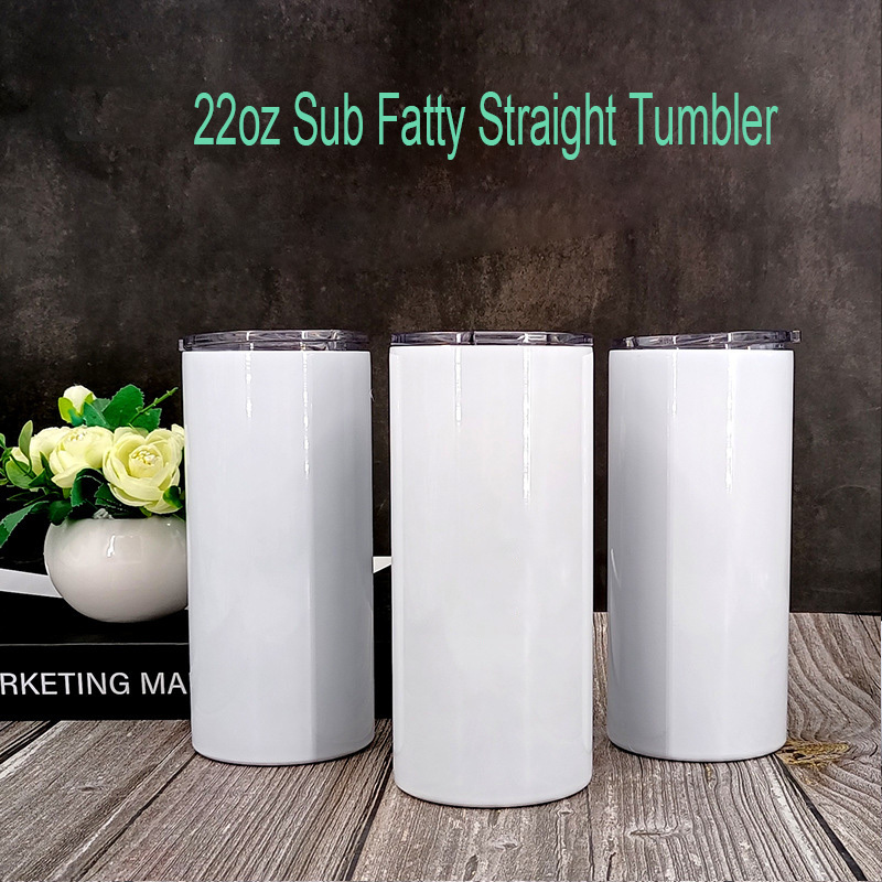 US RTS 22oz Sublimation Straight Fatty Tumbler (25PCS/50PCS)