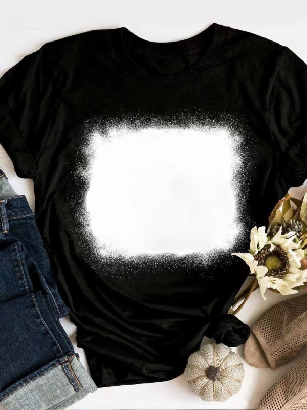 China RTS NEW Sublimation Faux Bleach T-shirt Free Shipping (20PCS/50PCS)