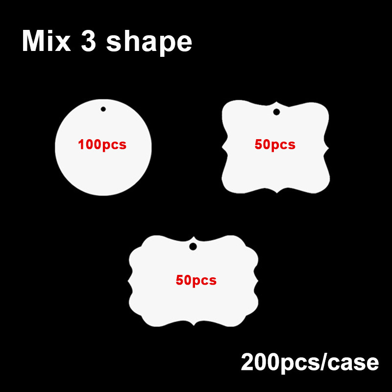 US RTS Sublimation MDF Ornaments Pendant (200PCS) (Free Shipping)