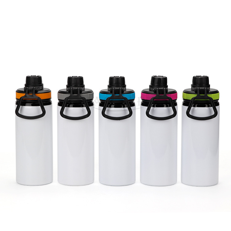 US RTS 600ml Sublimation Blanks White Aluminium Water Bottle(30PCS)