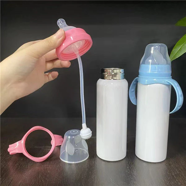 US RTS 8oz Sublimation Sippy Baby Bottle (25PCS)
