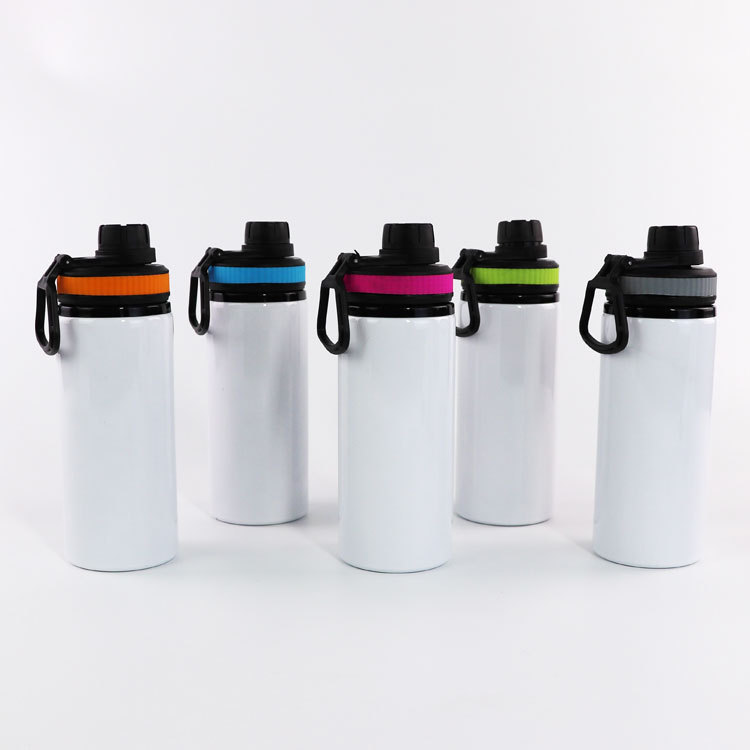 US RTS 600ml Sublimation Blanks White Aluminium Water Bottle(30PCS)