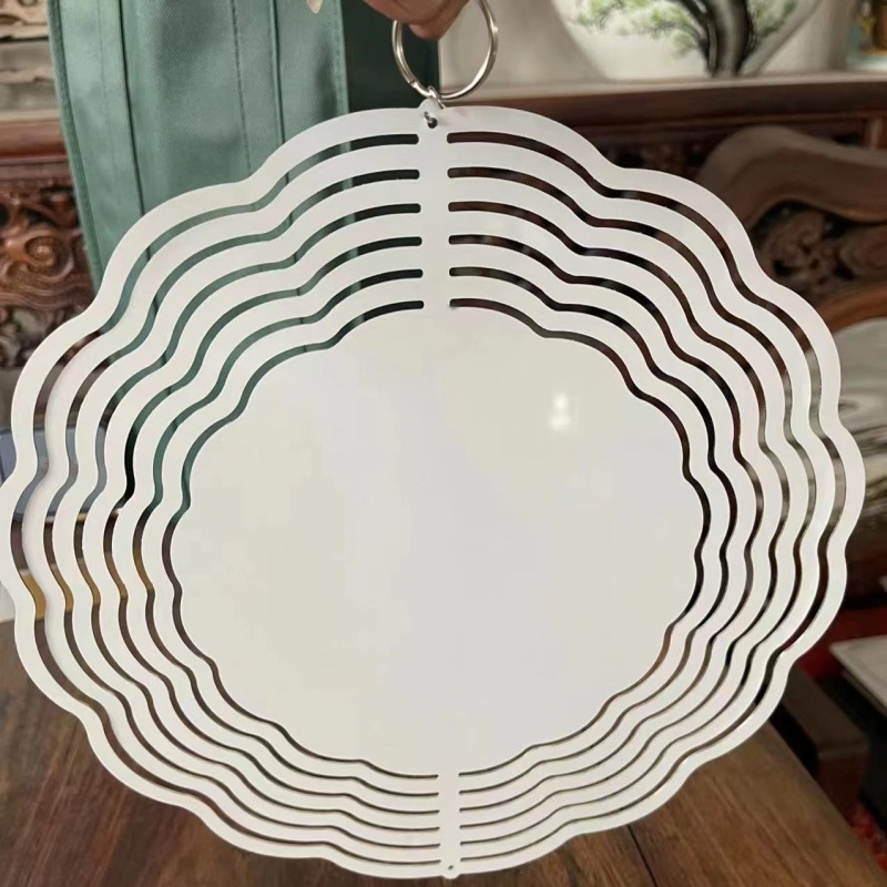China RTS Sublimation Aluminum Wind Spinner 10 inch (10PCS) (Free Shipping by Air)
