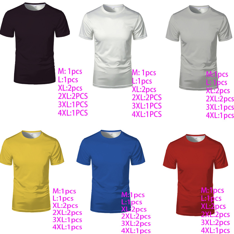 US RTS Sublimation T-shirt Free Shipping (50PCS)