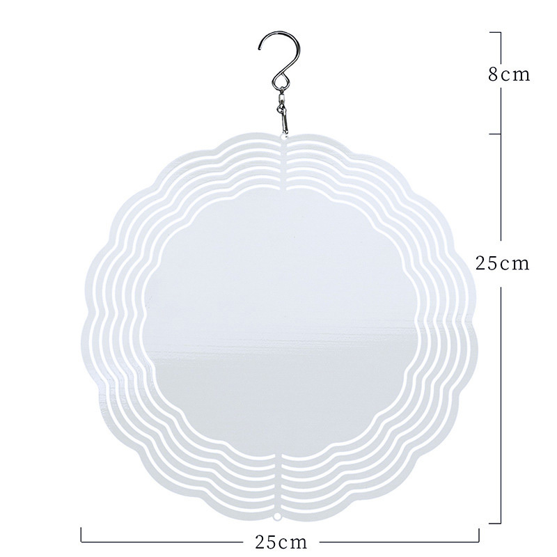 China RTS Sublimation Aluminum Wind Spinner 10 inch (10PCS) (Free Shipping by Air)