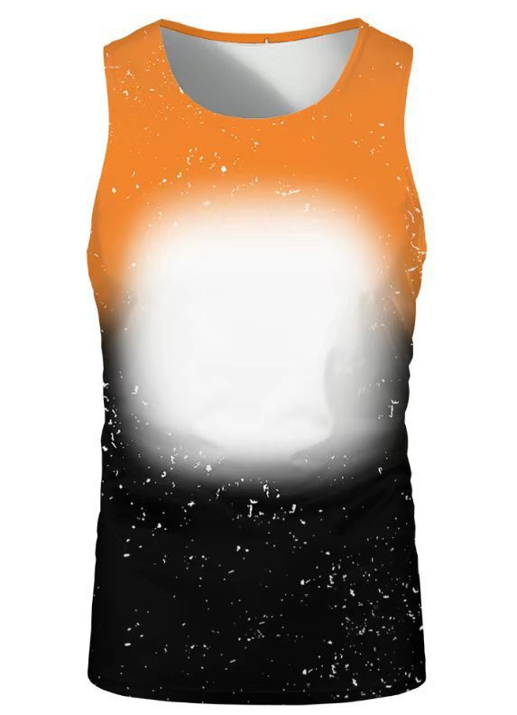 China RTS NEW Sublimation Faux Bleach Sleeveless Shirt Free Shipping (60PCS)