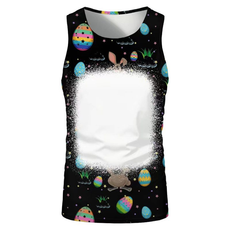 China RTS NEW Sublimation Faux Bleach Sleeveless Shirt Free Shipping (20PCS/60PCS)