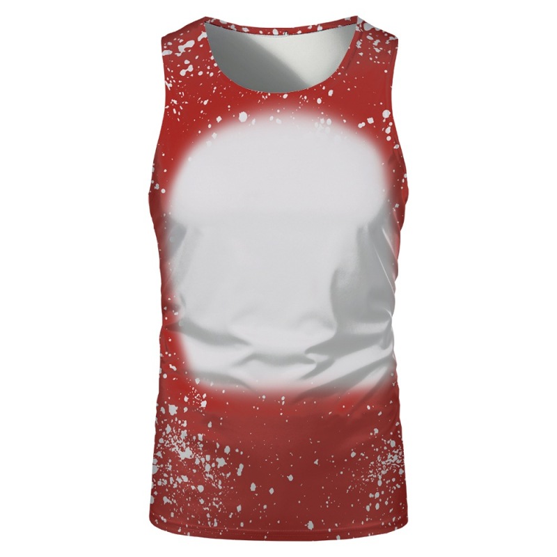 China RTS NEW Sublimation Faux Bleach Sleeveless Shirt Free Shipping (60PCS)