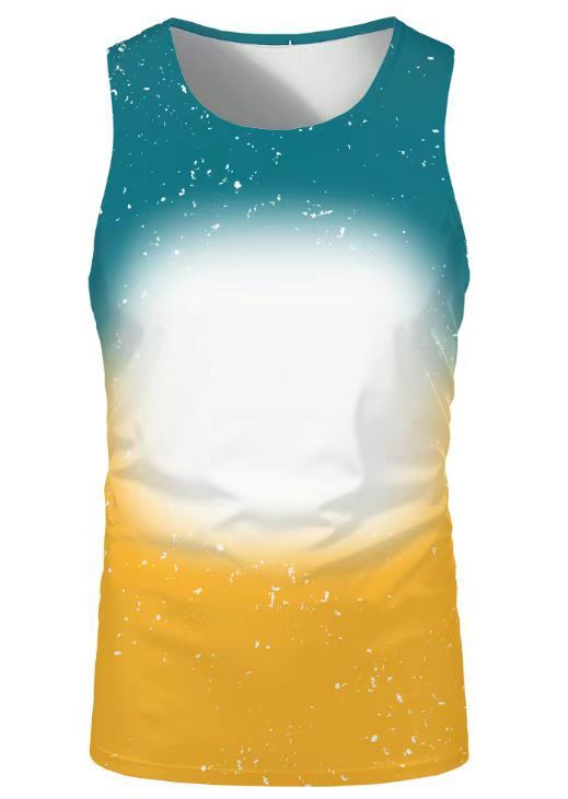 China RTS NEW Sublimation Faux Bleach Sleeveless Shirt Free Shipping (60PCS)