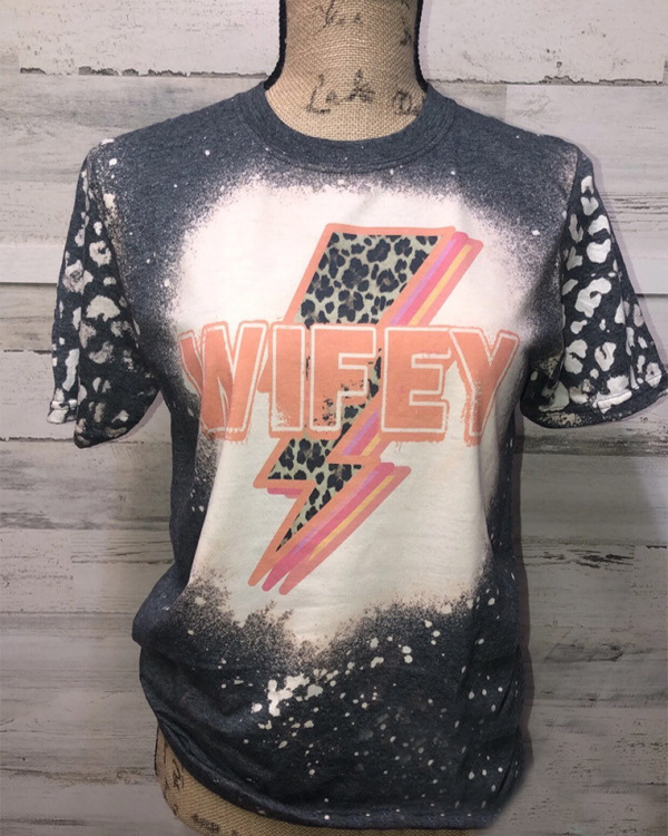 China RTS NEW Sublimation Faux Bleach T-shirt Free Shipping (50PCS)