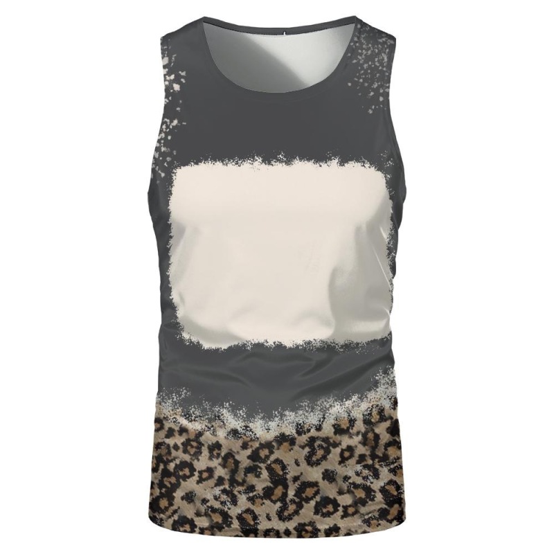 China RTS NEW Sublimation Faux Bleach Sleeveless Shirt Free Shipping (60PCS)