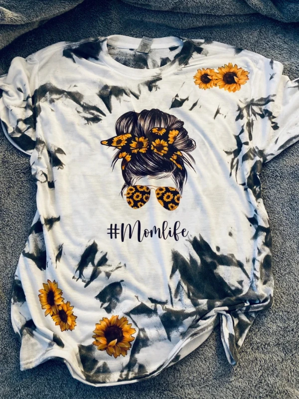 China RTS NEW Sublimation Faux Bleach T-shirt Free Shipping (20PCS/50PCS)