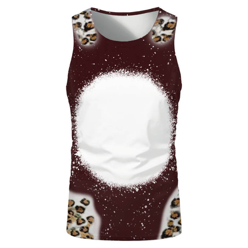 China RTS NEW Sublimation Faux Bleach Sleeveless Shirt Free Shipping (20PCS/60PCS)