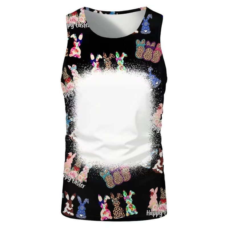 China RTS NEW Sublimation Faux Bleach Sleeveless Shirt Free Shipping (20PCS/60PCS)