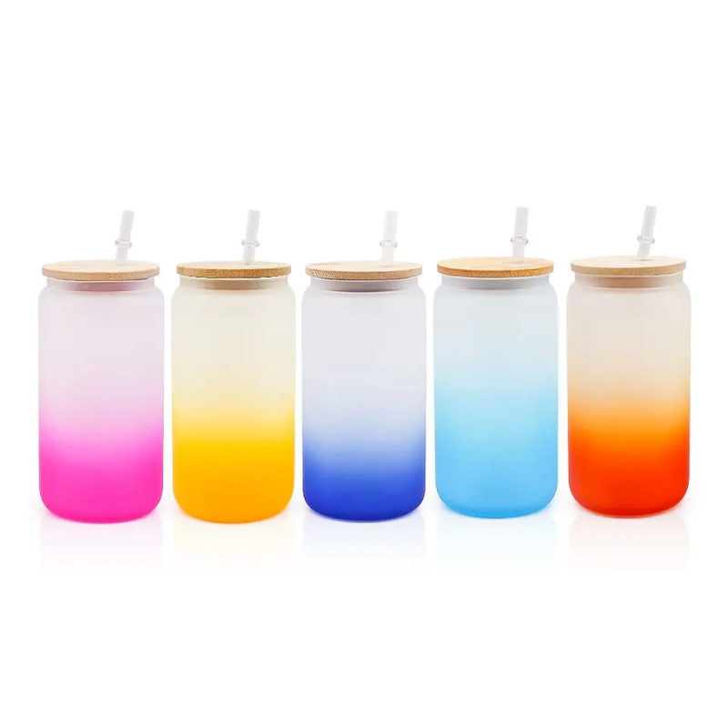 US RTS 16oz Sublimation Gradient Glass Cup (25PCS)