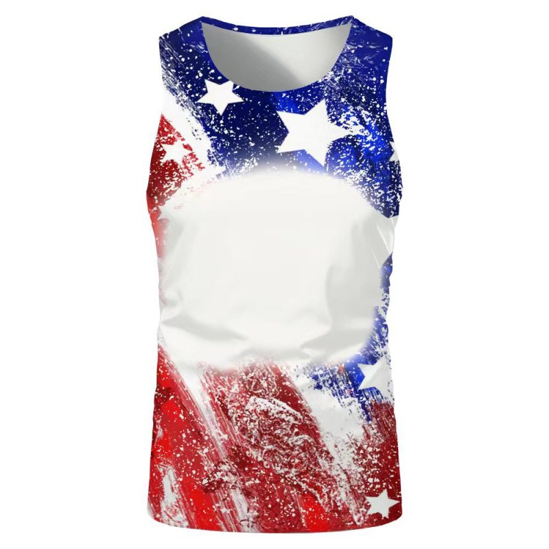 China RTS NEW Sublimation Faux Bleach Sleeveless Shirt Free Shipping (60PCS)