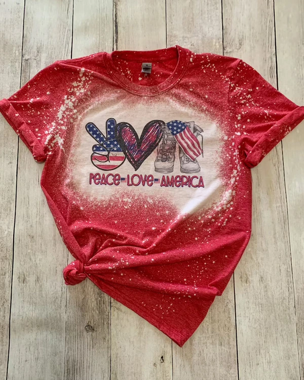 China RTS NEW Sublimation Faux Bleach T-shirt Free Shipping (20PCS/50PCS)
