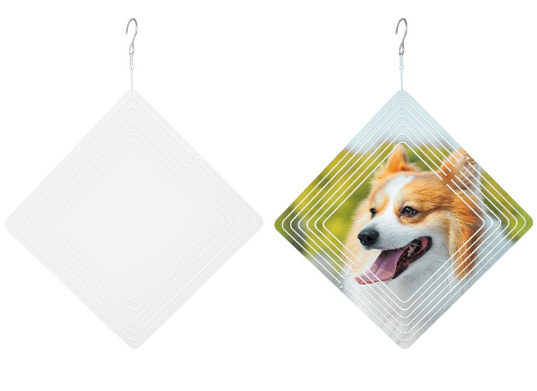 RTS Sublimation Aluminum Double-Side Wind Spinner 10 inch/8 inch Free Shipping(10pcs/20pcs)
