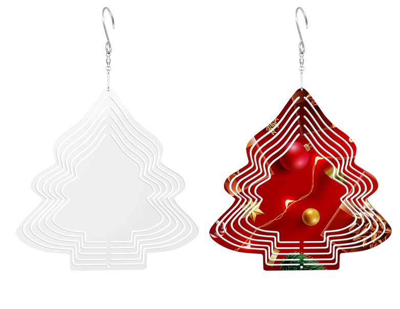 RTS Sublimation Aluminum Double-Side Wind Spinner 10 inch/8 inch Free Shipping(10pcs/20pcs)