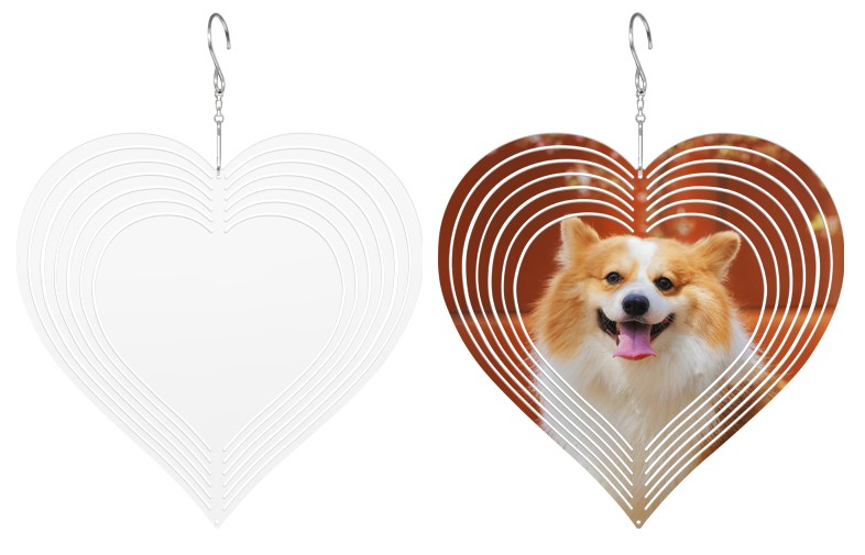 RTS Sublimation Aluminum Double-Side Wind Spinner 10 inch/8 inch Free Shipping(10pcs/20pcs)