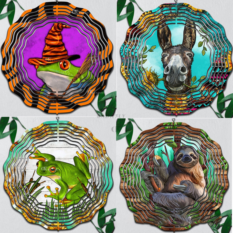 China RTS Sublimation Aluminum Double-Side Wind Spinner 10 inch (10pcs/20pcs) (Free Shipping by Air)