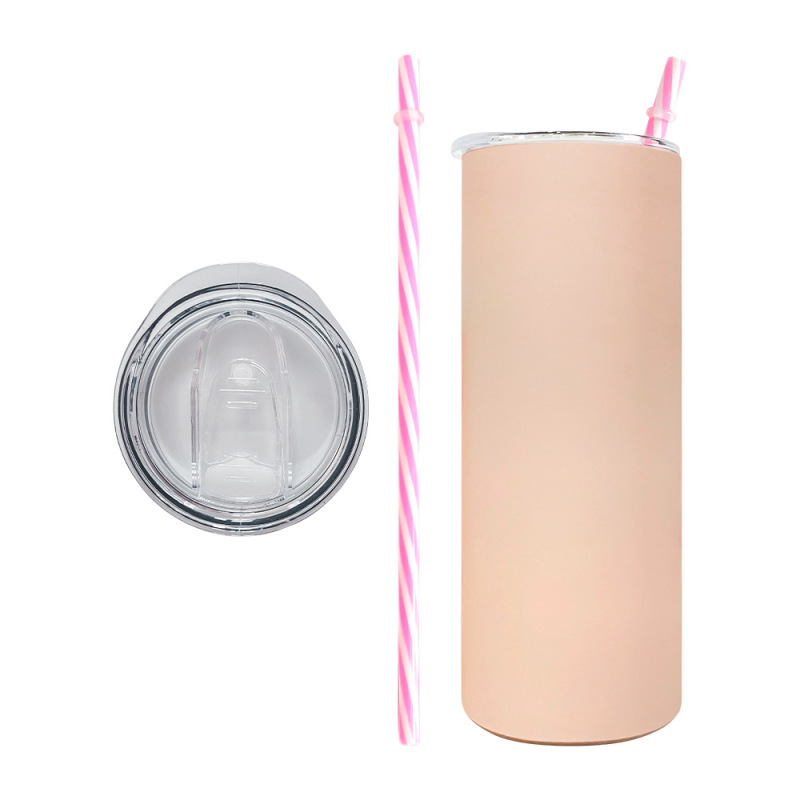 NEW China RTS 20oz Sublimation Colorful Matte Straight Tumbler Free Shipping (25PCS/50PCS)