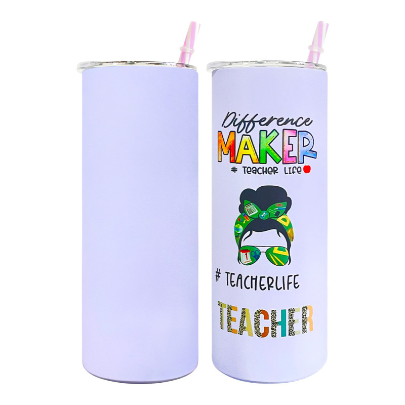 NEW China RTS 20oz Sublimation Colorful Matte Straight Tumbler Free Shipping (25PCS/50PCS)