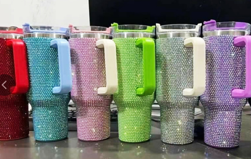 NEW China RTS 40oz Diamond Mug Free Shipping (25PCS)