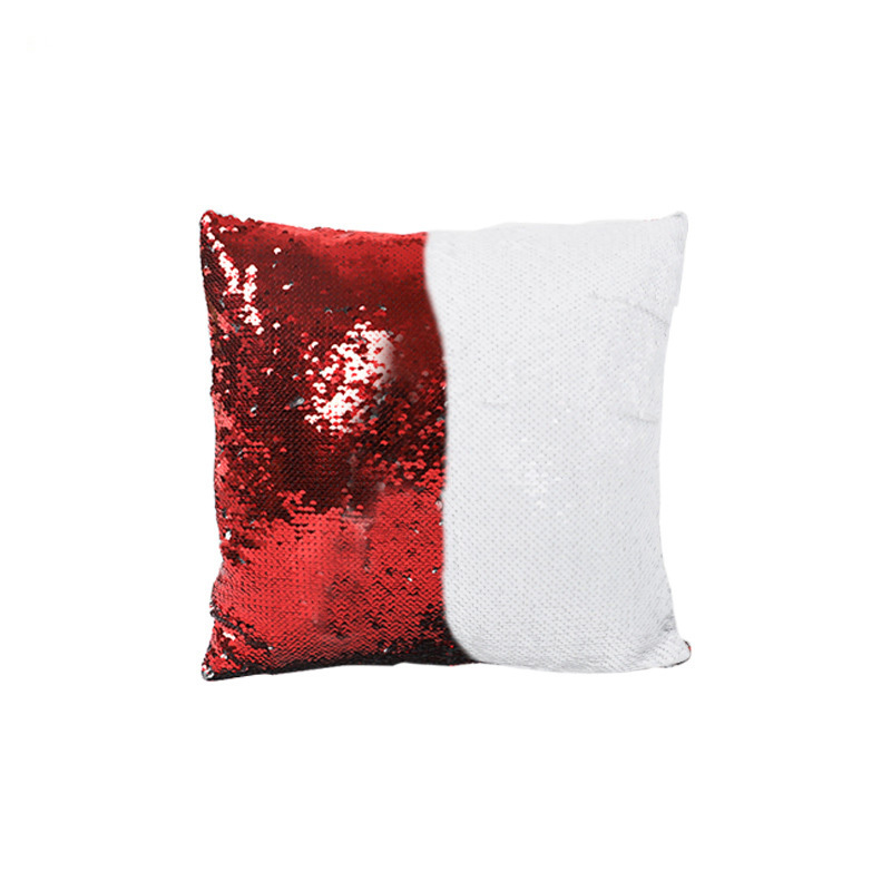 RTS 16*16inch Sublimation Magic Sequin Pillow Case Heart Square Shape Free Shipping (10pcs/20pcs)