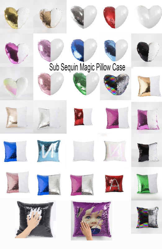 RTS 16*16nch Sublimation Pillow Case Heart Square Shape Free Shipping (10pcs/20pcs)