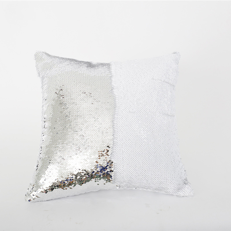 RTS 16*16inch Sublimation Magic Sequin Pillow Case Heart Square Shape Free Shipping (10pcs/20pcs)
