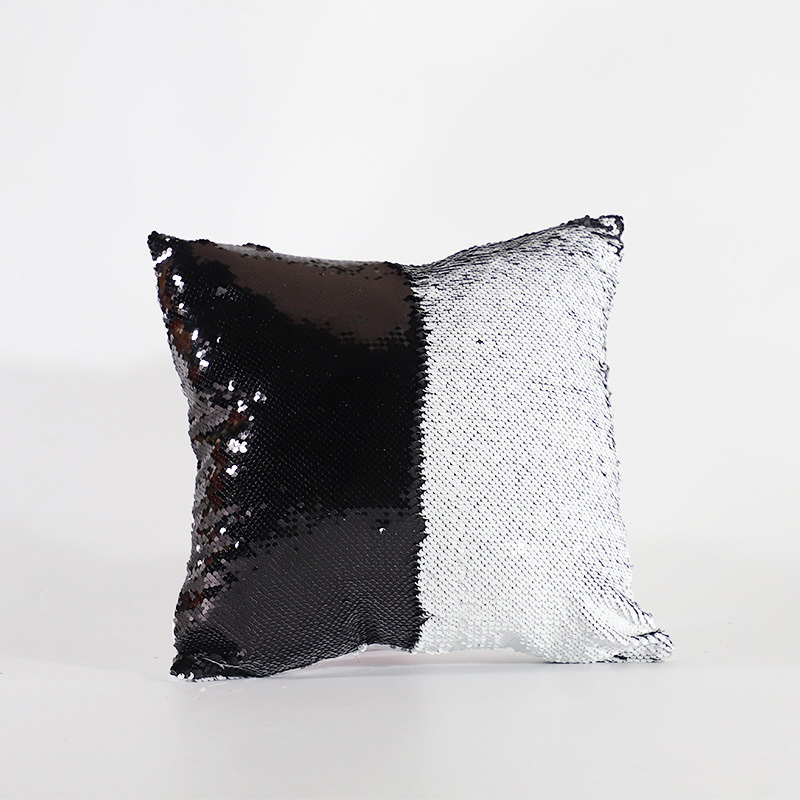 RTS 16*16inch Sublimation Magic Sequin Pillow Case Heart Square Shape Free Shipping (10pcs/20pcs)