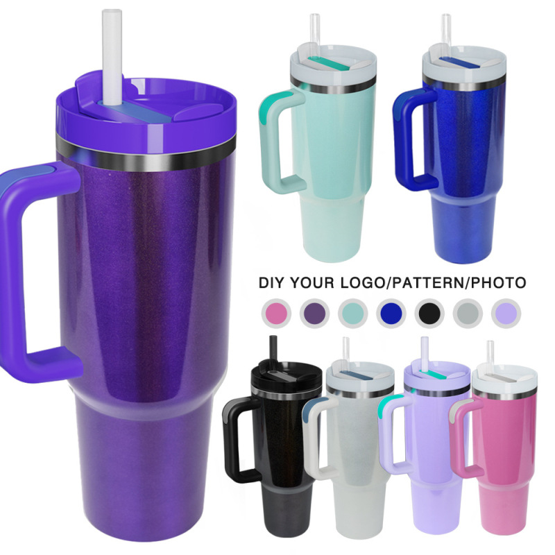 China RTS 40oz Sublimation Shimmer Travel Mug (25PCS) (Free Shipping)