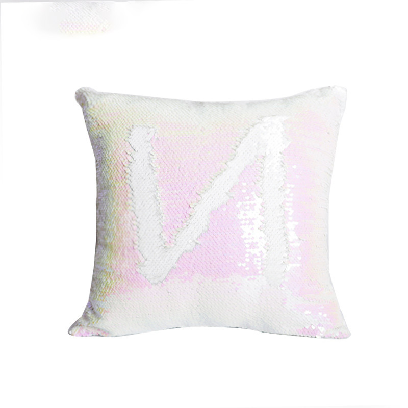 RTS 16*16inch Sublimation Magic Sequin Pillow Case Heart Square Shape Free Shipping (10pcs/20pcs)