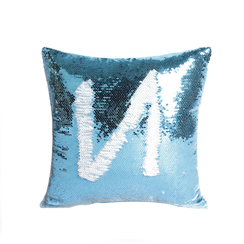 RTS 16*16inch Sublimation Magic Sequin Pillow Case Heart Square Shape Free Shipping (10pcs/20pcs)