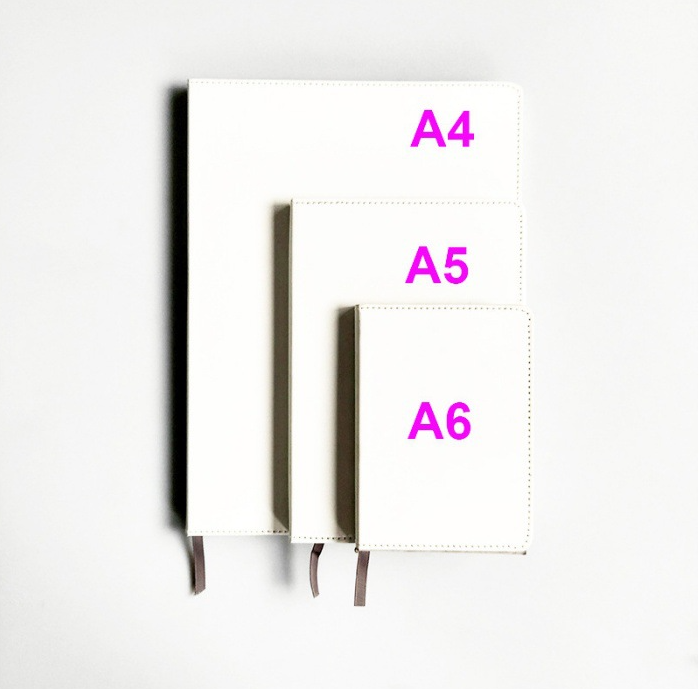 A5 Sublimation White Notebook Sublimation Journal