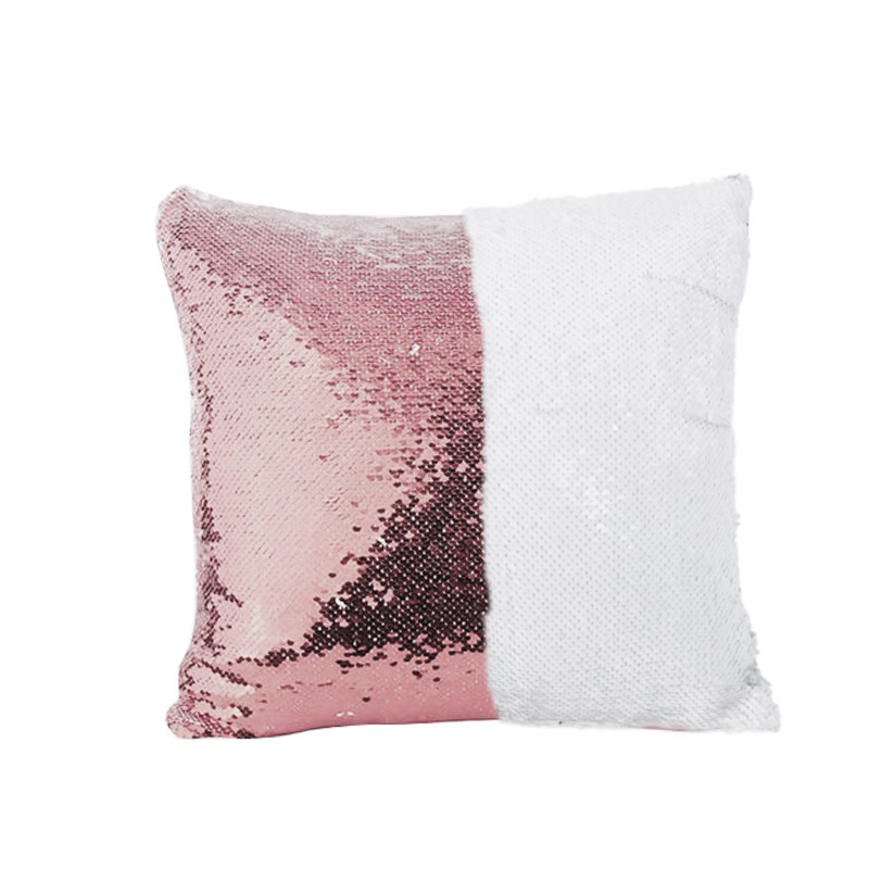 RTS 16*16inch Sublimation Magic Sequin Pillow Case Heart Square Shape Free Shipping (10pcs/20pcs)