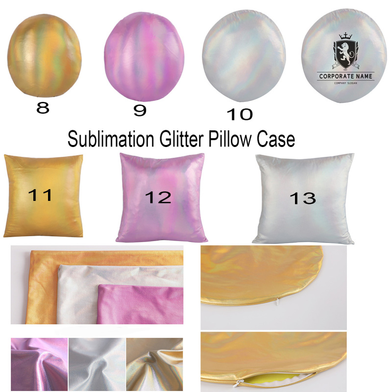 RTS 16*16inch Sublimation Glitter Pillow Case Free Shipping (20pcs/40pcs)